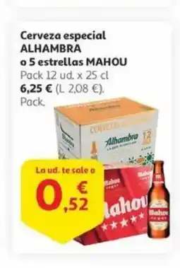 Alcampo ALHAMBRA Cerveza especial oferta