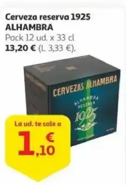Alcampo 1925 ALHAMBRA Cerveza reserva oferta