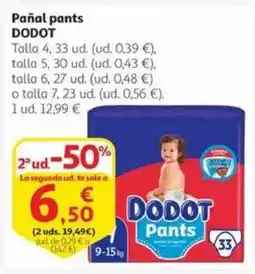 Alcampo DODOT Pañal pants oferta