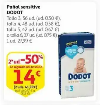 Alcampo DODOT Pañal sensitive oferta