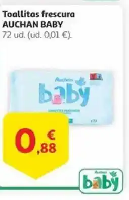 Alcampo AUCHAN BABY Toallitas frescura oferta