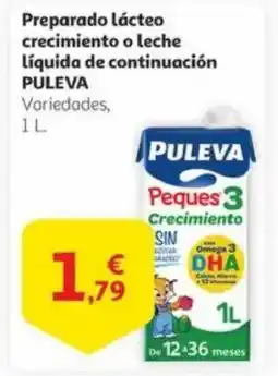 Alcampo PULEVA Preparado lácteo crecimiento o leche líquida de continuación oferta