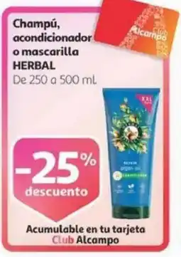 Alcampo HERBAL Champú, acondicionador o mascarilla oferta