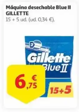 Alcampo GILLETTE Máquina desechable Blue II oferta