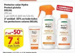Alcampo DELIAL Protector solar Hydra Protect pistola oferta