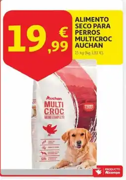 Alcampo AUCHAN Alimento seco para perros multicroc oferta