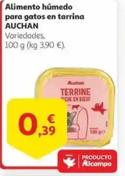 Alcampo AUCHAN Alimento húmedo para gatos en tarrina oferta