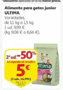 Alcampo ULTIMA Alimento para gatos junior oferta