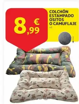 Alcampo Colchón estampado ositos o camuflaje oferta