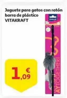 Alcampo VITAKRAFT Juguete para gatos con ratón barra de plástico oferta