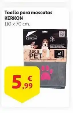 Alcampo KERKON Toalla para mascotas oferta