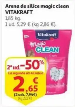 Alcampo VITAKRAFT Arena de sílice magic clean oferta