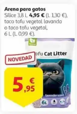 Alcampo Arena para gatos oferta