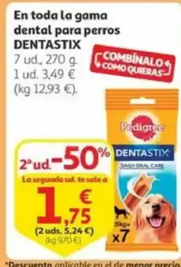 Alcampo DENTASTIX En toda la gama dental para perros oferta