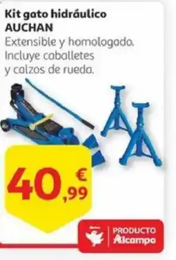 Alcampo AUCHAN Kit gato hidráulico oferta