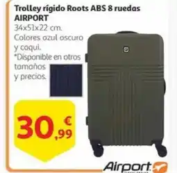 Alcampo AIRPORT Trolley rígido Roots ABS 8 ruedas oferta