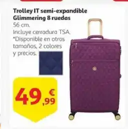 Alcampo Trolley IT semi-expandible Glimmering 8 ruedas oferta