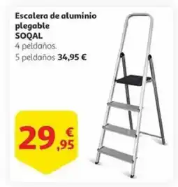 Alcampo SOQAL Escalera de aluminio plegable oferta
