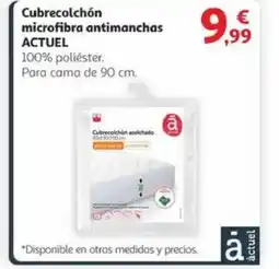 Alcampo Cubrecolchón microfibra antimanchas oferta