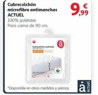 Alcampo Cubrecolchón microfibra antimanchas oferta