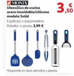 Alcampo MONIX Utensilios de cocina acero inoxidable/silicona modelo Solid oferta