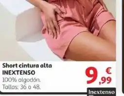 Alcampo Short cintura alta inextenso oferta