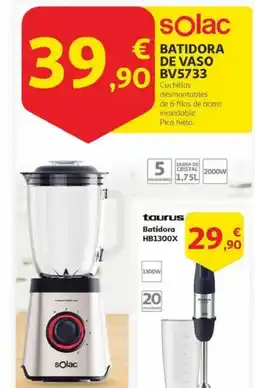 Alcampo SOLAC Batidora de vaso bv5733 oferta