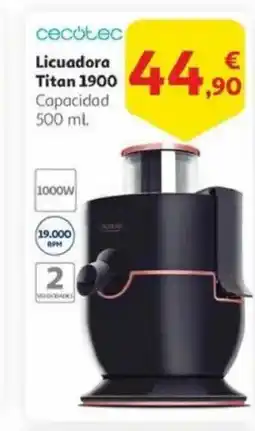 Alcampo CECOTEC Licuadora Titan 1900 oferta