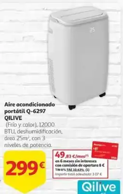 Alcampo QILIVE Aire acondicionado portátil Q-6297 oferta