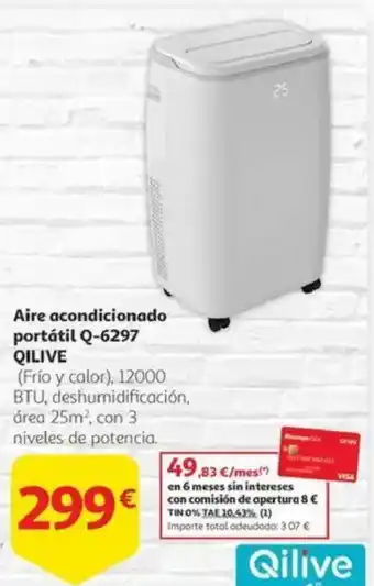 Alcampo QILIVE Aire acondicionado portátil Q-6297 oferta