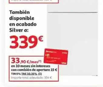 Alcampo También disponible en acabado oferta