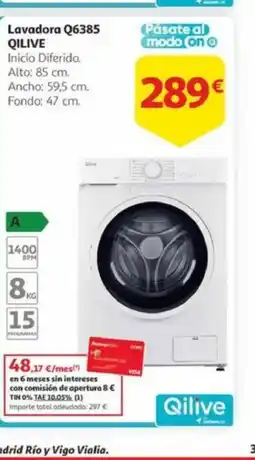 Alcampo QILIVE Lavadora Q6385 oferta