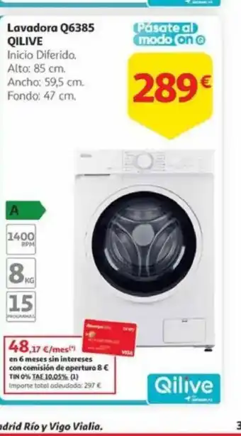 Alcampo QILIVE Lavadora Q6385 oferta