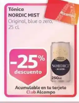 Alcampo NORDIC MIST Tónica oferta