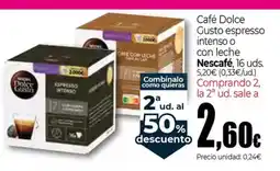 UNIDE Alimentación NESCAFE Café Dolce Gusto espresso intenso o con leche oferta