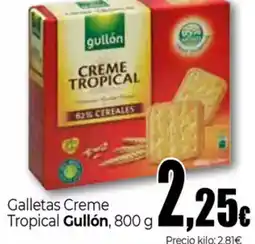 UNIDE Alimentación GULLON Galletas Creme Tropical oferta