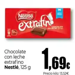 UNIDE Alimentación NESTLE Chocolate con leche extrafino oferta