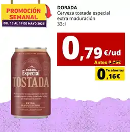 Tu Trébol Hipermercados DORADA Cerveza tostada especial extra maduración oferta