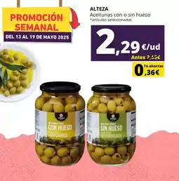 Tu Trébol Hipermercados ALTEZA Aceitunas con o sin hueso oferta