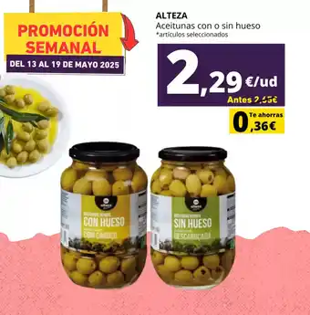 Tu Trébol Hipermercados ALTEZA Aceitunas con o sin hueso oferta