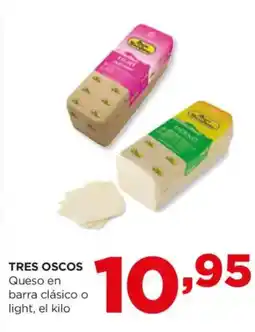 Alimerka TRES OSCOS Queso en barra clásico o light oferta