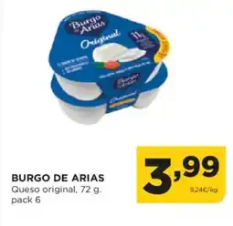 Alimerka BURGO DE ARIAS Queso original oferta