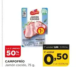 Alimerka CAMPOFRÍO Jamón cocido oferta
