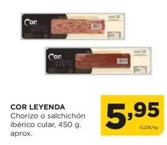 Alimerka COR LEYENDA Chorizo o salchichón oferta