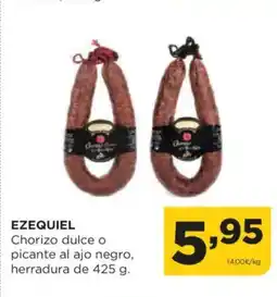 Alimerka EZEQUIEL Chorizo dulce o picante al ajo negro, herradura de oferta