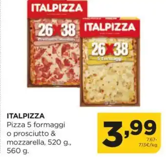 Alimerka ITALPIZZA Pizza 5 formaggi o prosciutto & mozzarella oferta