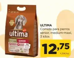 Alimerka ULTIMA Comida para perros senior, medium-maxi oferta