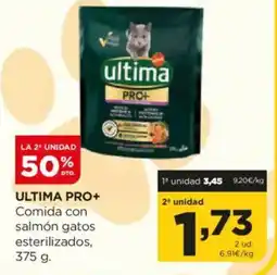 Alimerka ULTIMA PRO+ Comida con salmón gatos oferta