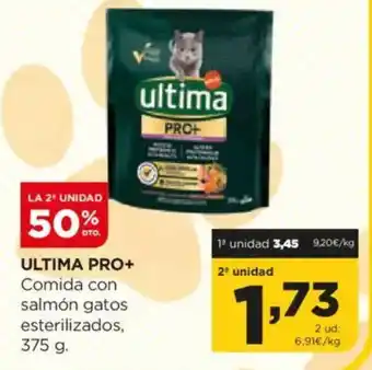 Alimerka ULTIMA PRO+ Comida con salmón gatos oferta