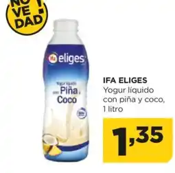 Alimerka IFA ELIGES Yogur líquido con piña y coco oferta
